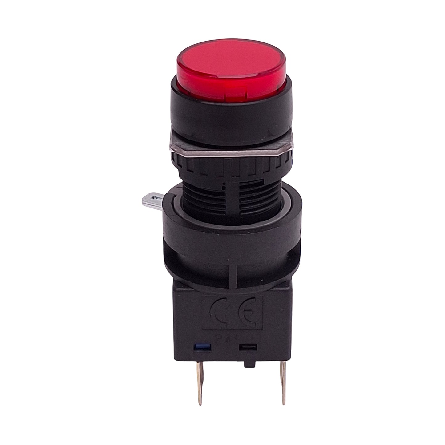 New Idec LA1L-M1C14R Pushbutton Switch, SPDT, 125VAC/30VDC 0.1A, Red Momentary ø16mm