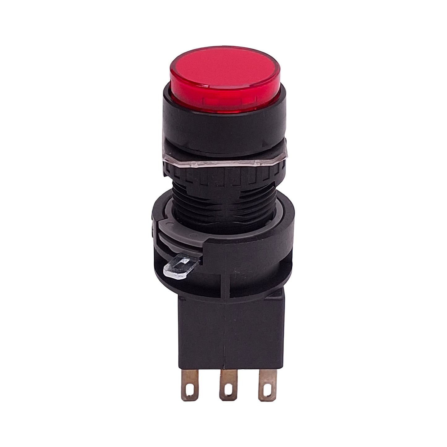 New Idec LA1L-M1C14R Pushbutton Switch, SPDT, 125VAC/30VDC 0.1A, Red Momentary ø16mm