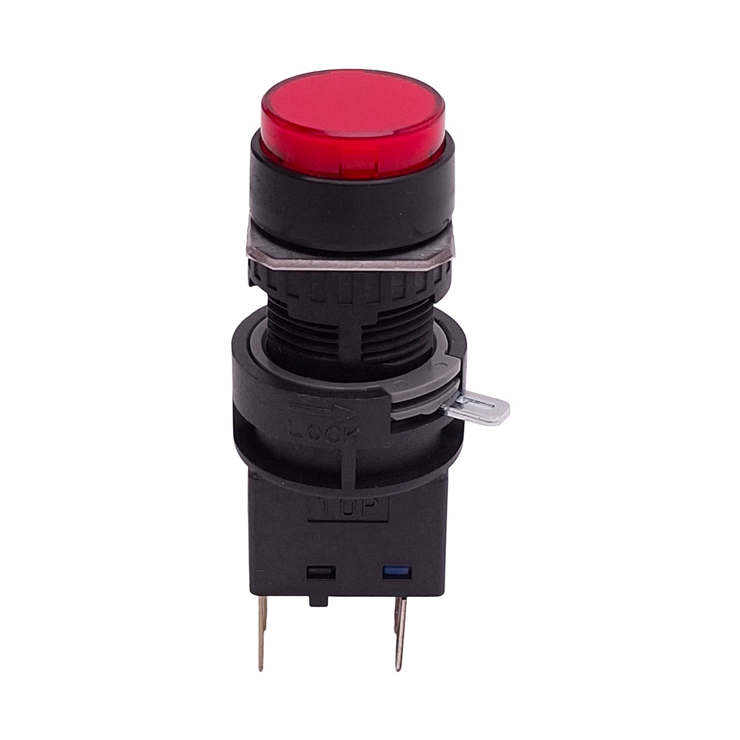 New Idec LA1L-M1C14R Pushbutton Switch, SPDT, 125VAC/30VDC 0.1A, Red Momentary ø16mm