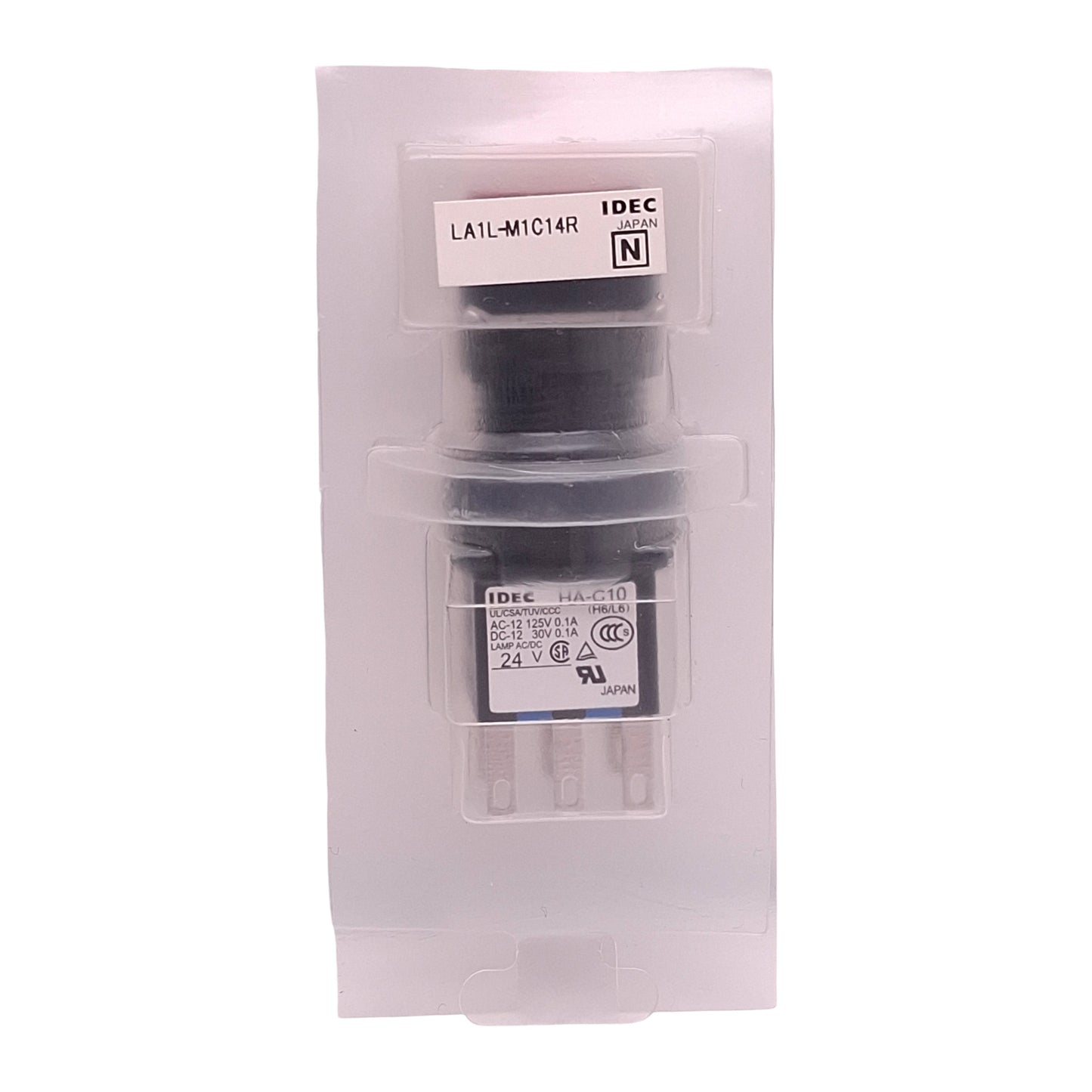 New Idec LA1L-M1C14R Pushbutton Switch, SPDT, 125VAC/30VDC 0.1A, Red Momentary ø16mm