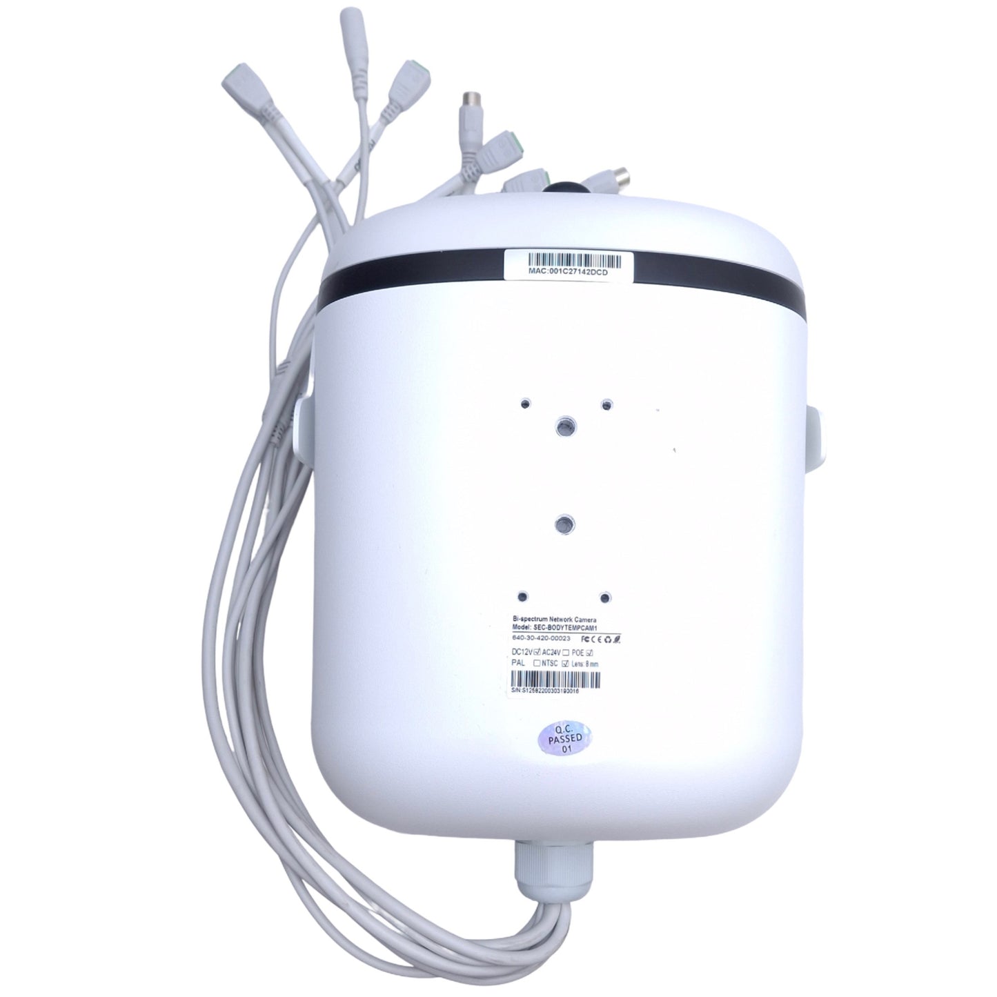 Used InVid SEC-BODYTEMPCAM1 Body Temperature Detection Network Camera 12VDC, 8mm Lens
