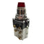 Used Eaton 10250T397LRD24-53 LED Illuminated Red Push Button, 2NO 1NC, 24VAC/DC Bulb