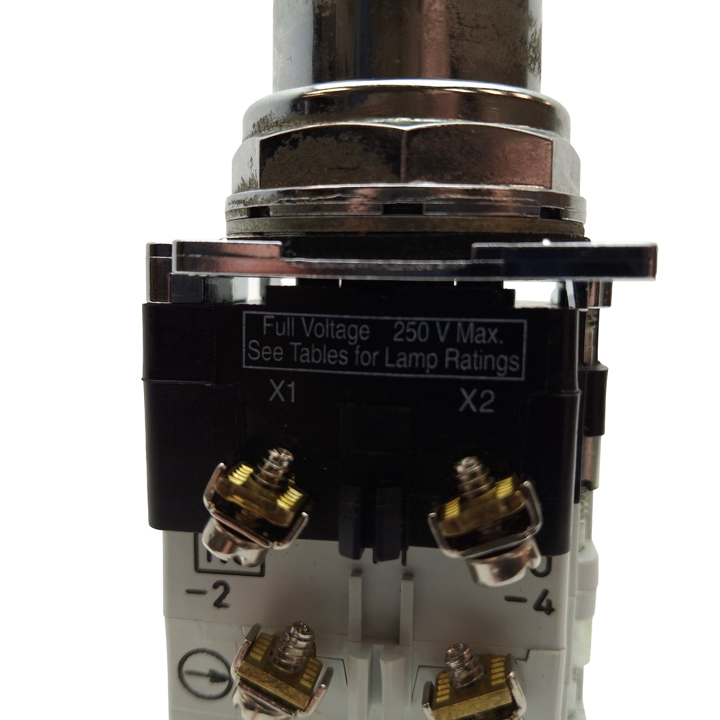 Used Eaton 10250T397LRD24-53 LED Illuminated Red Push Button, 2NO 1NC, 24VAC/DC Bulb
