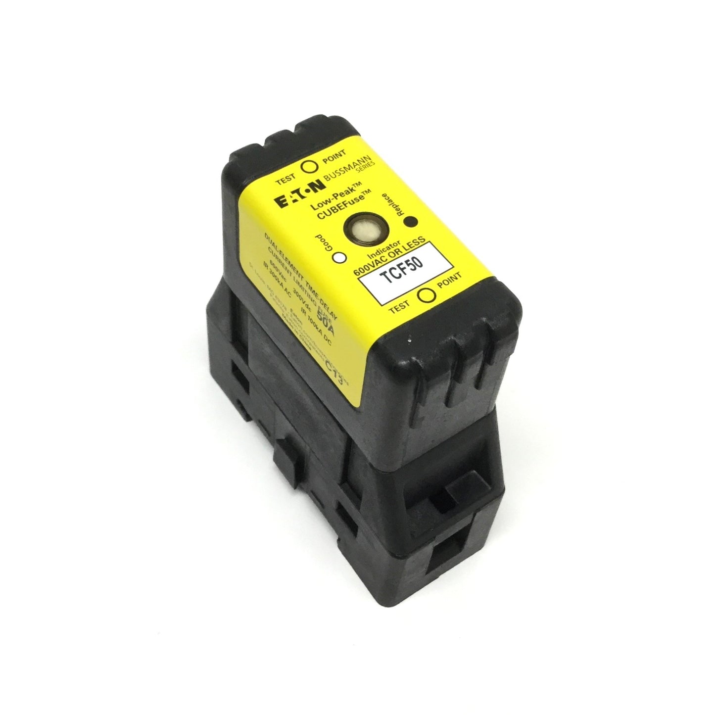 New – Open box Eaton Bussmann TCF50 CUBE Dual Element Time-Delay Current Limiting Fuse 50A