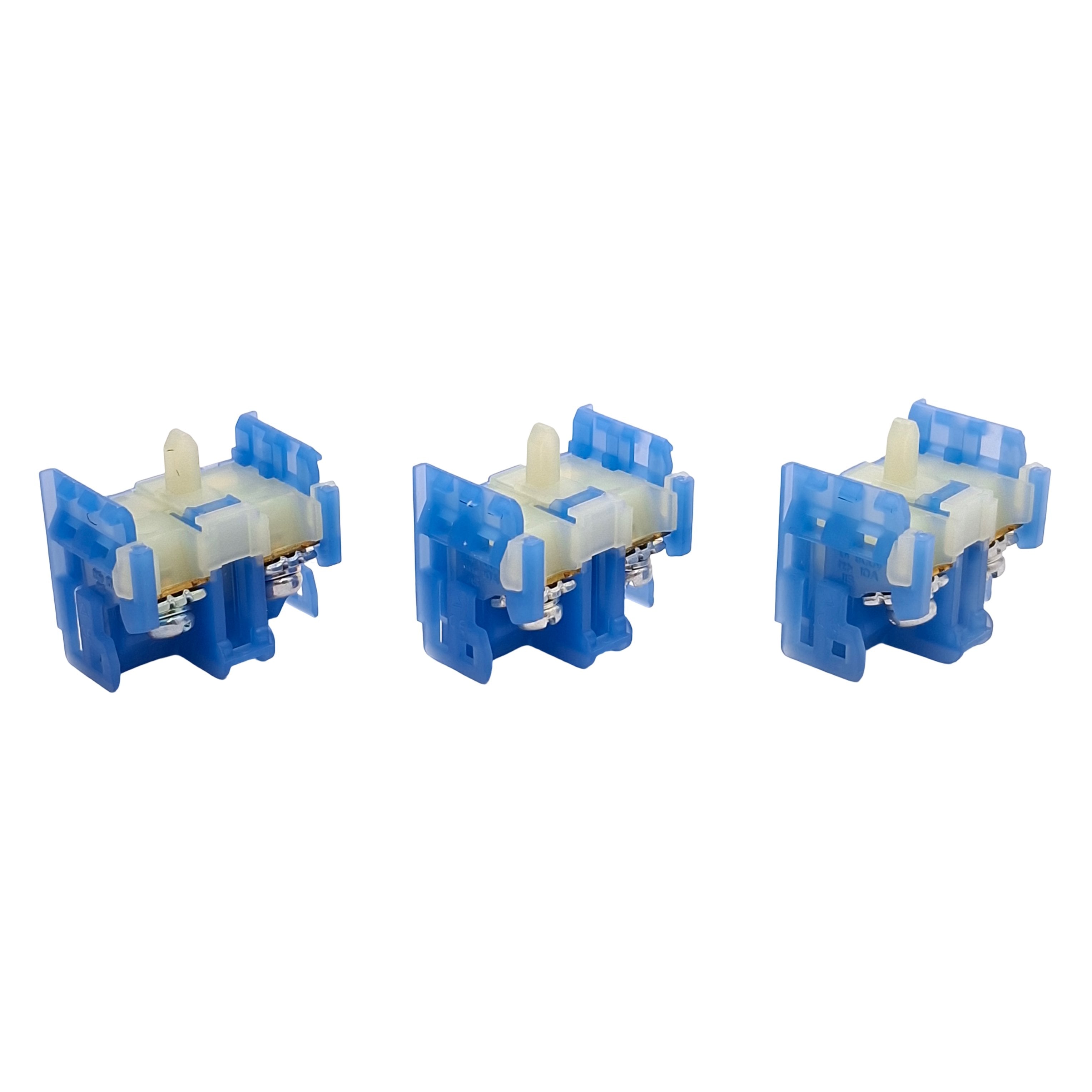 Lot of 3 Fuji Electric AR9B290 Contact Block, Normally Open, 10A 600VA ...