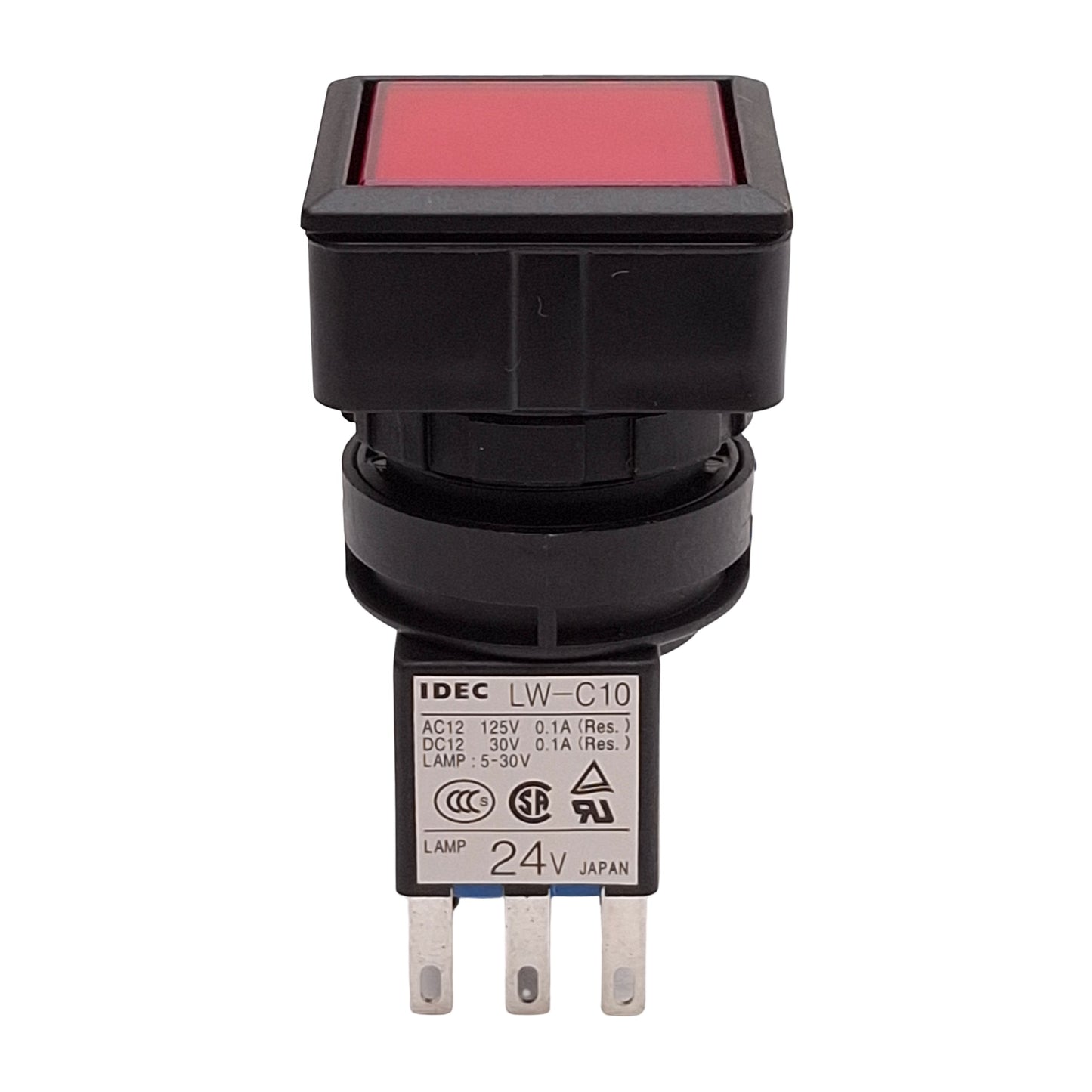 New Idec LW7L-M1C14R Red Illuminated Momentary Pushbutton, 25mm, SPDT, 125VAC/30VDC