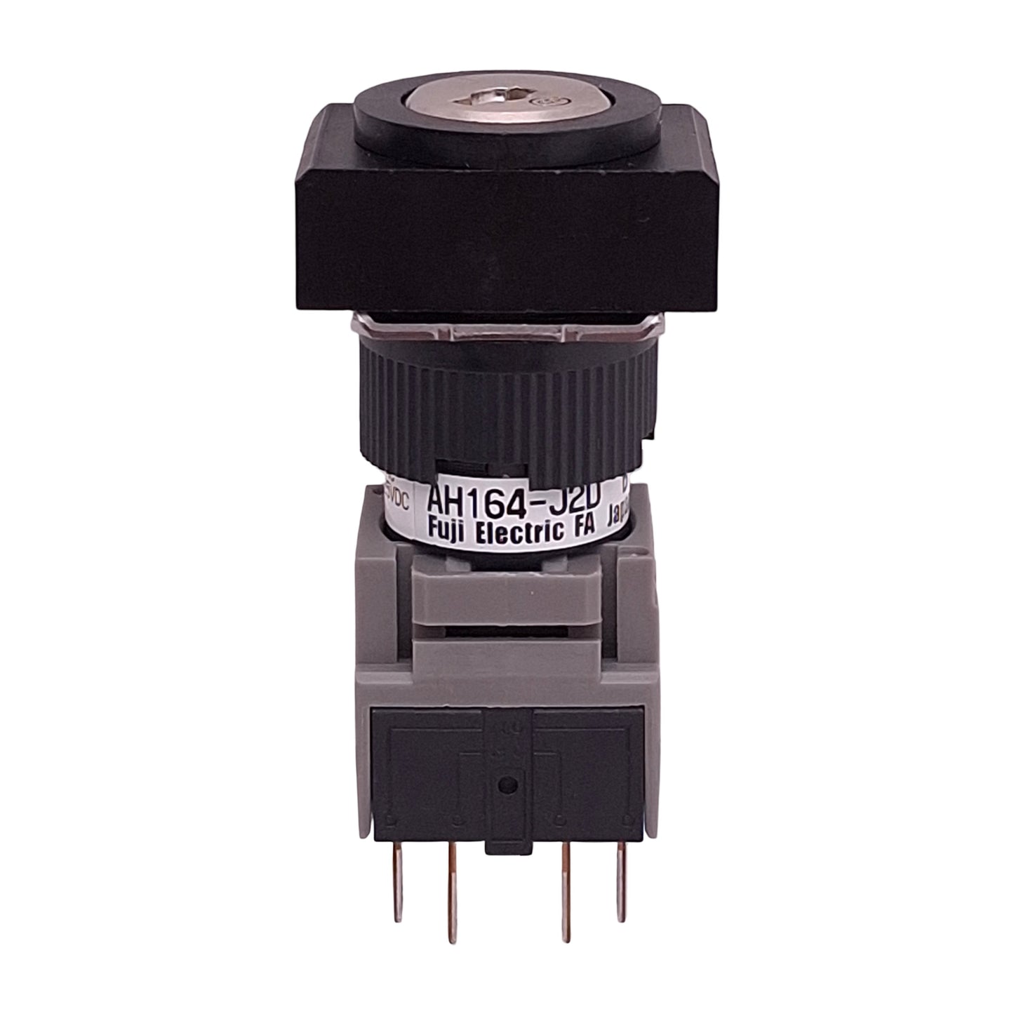 New Fuji Electric AH164-J2D11B Keylock Switch, 1NO+1NC, 2-Pos, 250VAC/125VDC, ø16mm