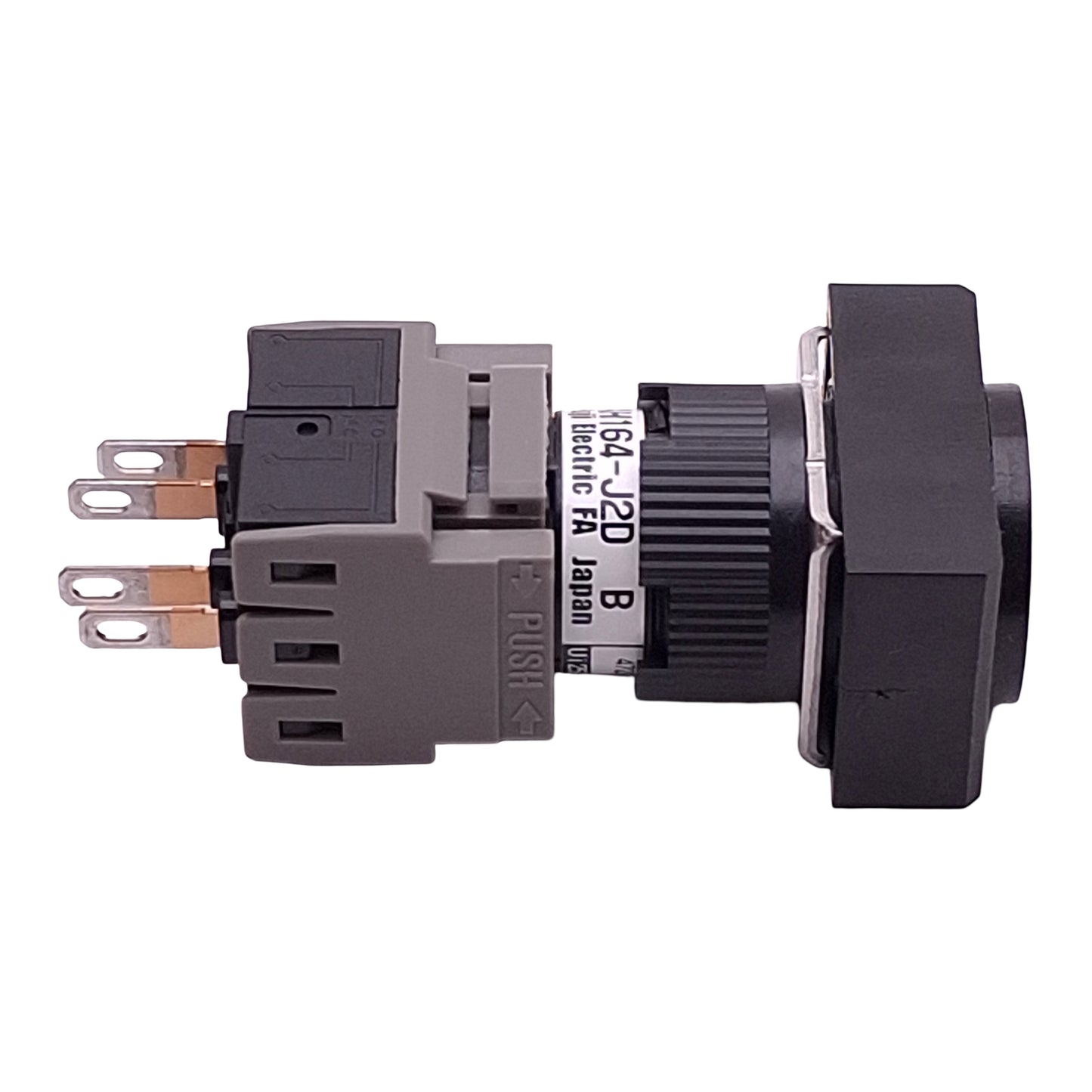 New Fuji Electric AH164-J2D11B Keylock Switch, 1NO+1NC, 2-Pos, 250VAC/125VDC, ø16mm