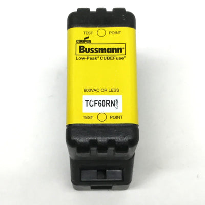 New – Open box Cooper Bussmann TCF60RN CUBE Dual Element Time-Delay Current Limiting Fuse 60A