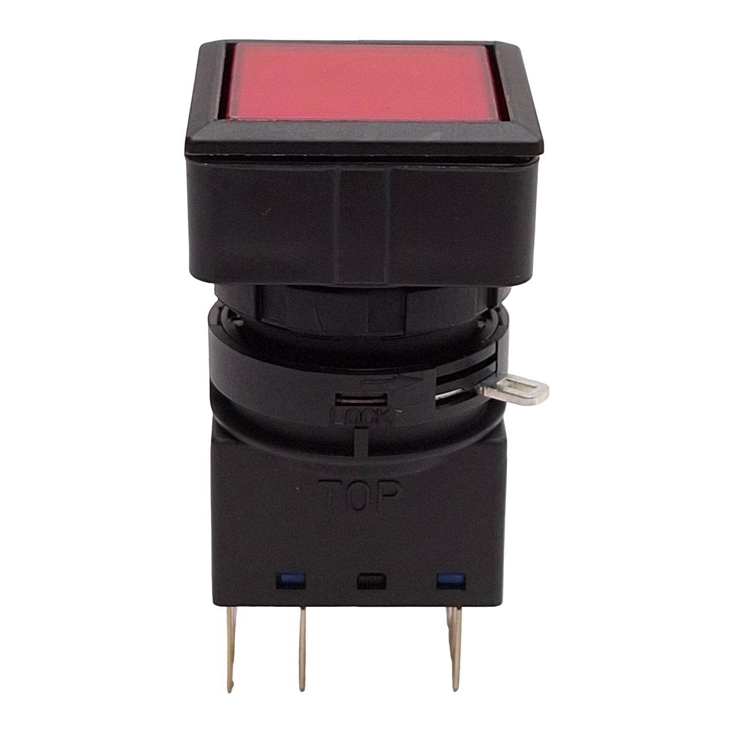 New Idec LW7L-M1C24R Red Illuminated Momentary Pushbutton, 25mm, DPDT, 125VAC/30VDC