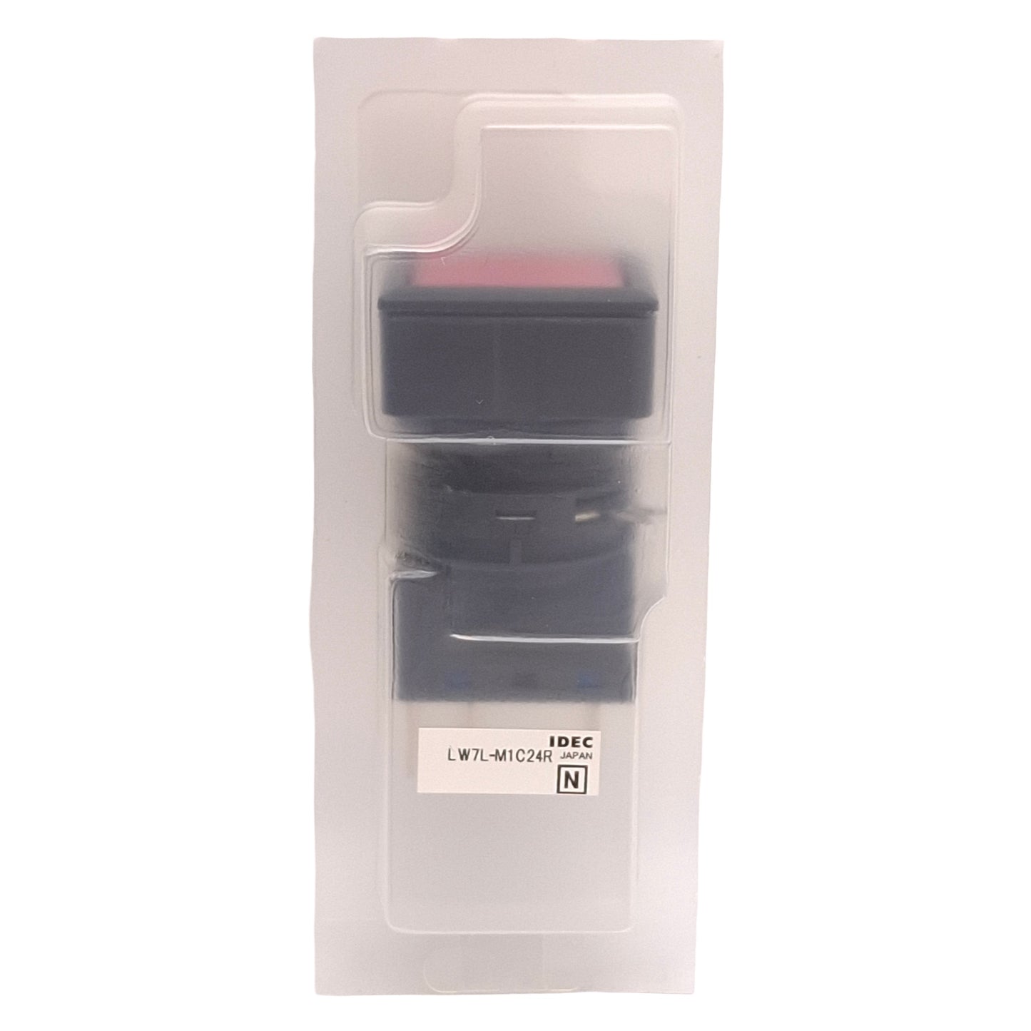 New Idec LW7L-M1C24R Red Illuminated Momentary Pushbutton, 25mm, DPDT, 125VAC/30VDC