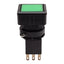 New Idec LW7L-M1C24G Green Illuminated Momentary Pushbutton 25mm, DPDT, 125VAC/30VDC