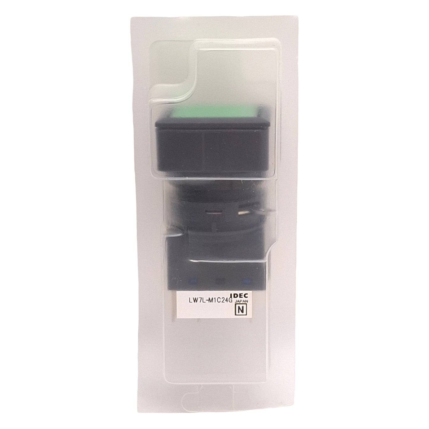 New Idec LW7L-M1C24G Green Illuminated Momentary Pushbutton 25mm, DPDT, 125VAC/30VDC
