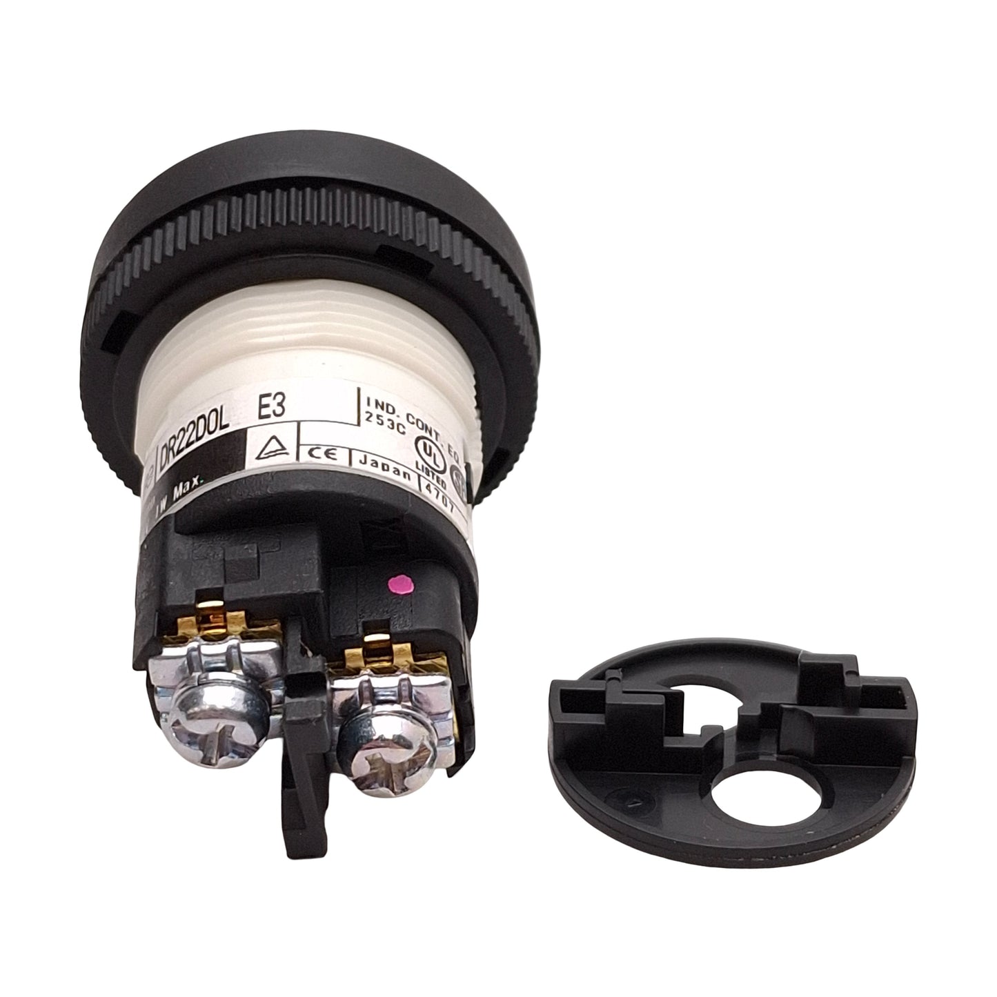 New Lot of 2 Fuji Electric DR22D0L-E3G Green Dome Pilot Light, ø30mm, 30VAC/DC 1W