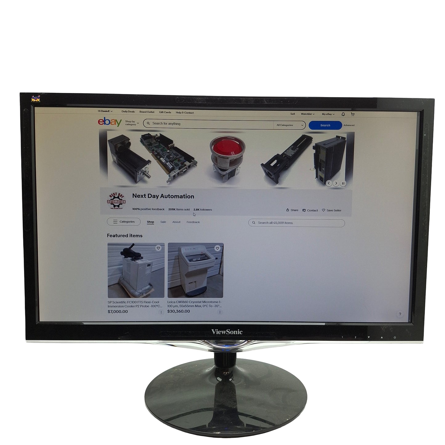Used Viewsonic VX225MH High Definition Monitor 22in 1080p, HDMI/VGA/DVI-D, 100-240VAC