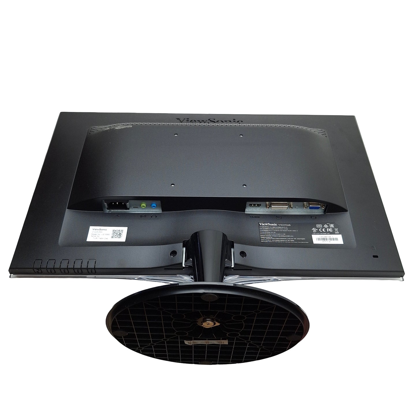 Used Viewsonic VX225MH High Definition Monitor 22in 1080p, HDMI/VGA/DVI-D, 100-240VAC