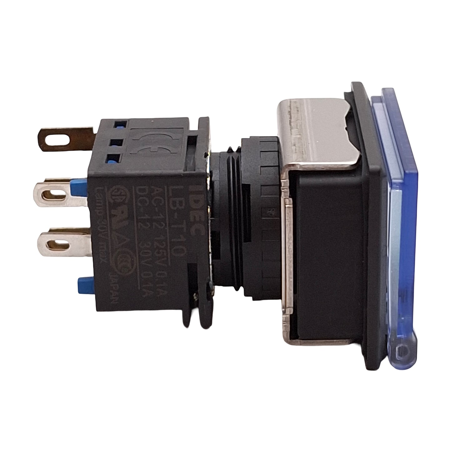 New Lot of 2 Idec LB8GL-M1T14G Green Illuminated Momentary Pushbutton, 16mm, SPDT