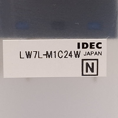 New Idec LW7L-M1C24W White Illuminated Momentary Pushbutton 25mm, DPDT, 125VAC/30VDC