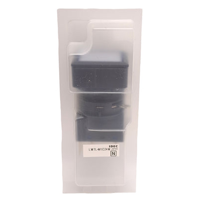 New Idec LW7L-M1C24W White Illuminated Momentary Pushbutton 25mm, DPDT, 125VAC/30VDC