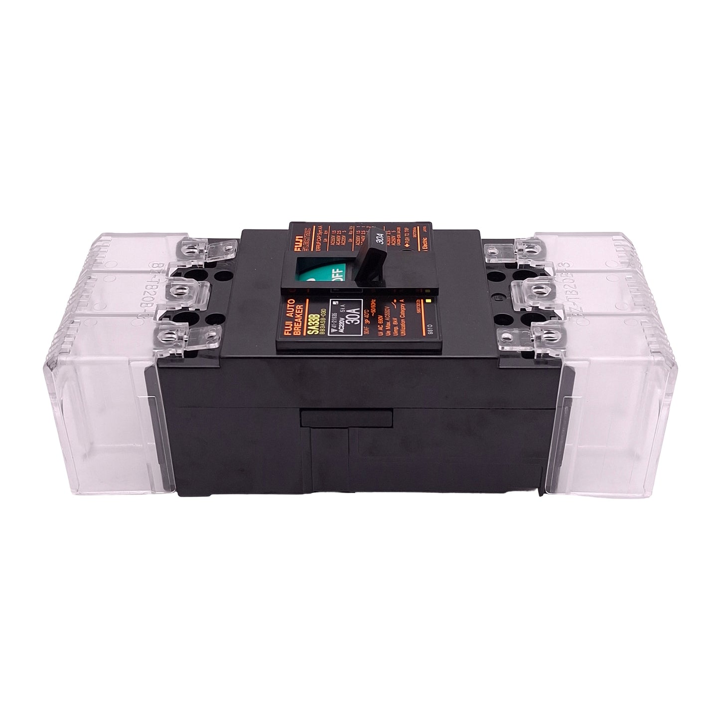 Used Fuji Electric SA33B BB3ASB-030 Auto Circuit Breaker, 3-Pole, 30A 220VAC