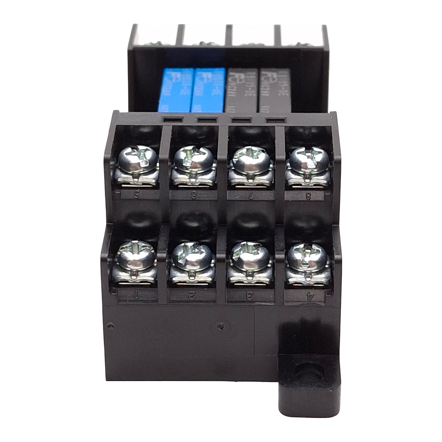 New Fuji Electric RS42-DE Relay Terminal Module, 2NO+2NC, 24VDC Coils, DIN Rail