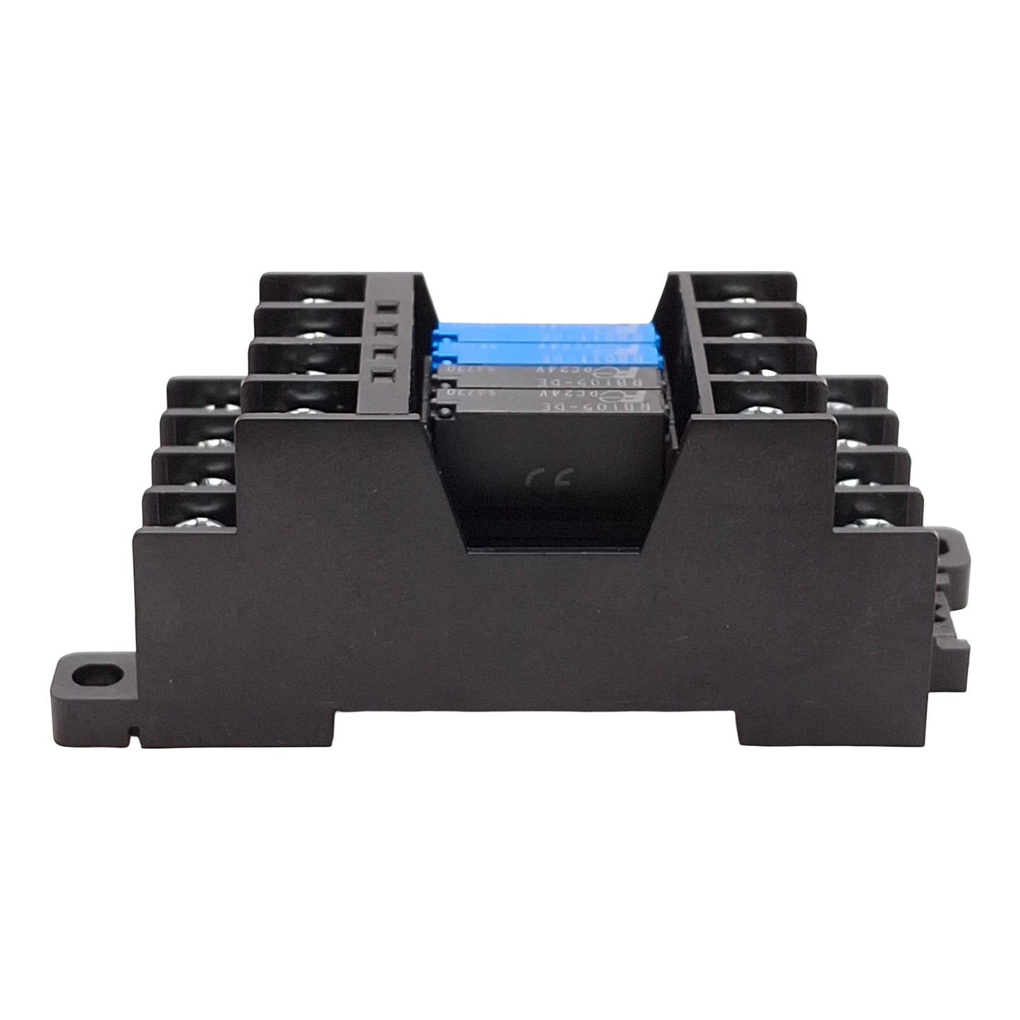 New Fuji Electric RS42-DE Relay Terminal Module, 2NO+2NC, 24VDC Coils, DIN Rail