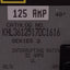 Used Square D KHL3612517DC1616 Thermal-Magnetic Circuit Breaker, 3-Pole 125A 500VDC