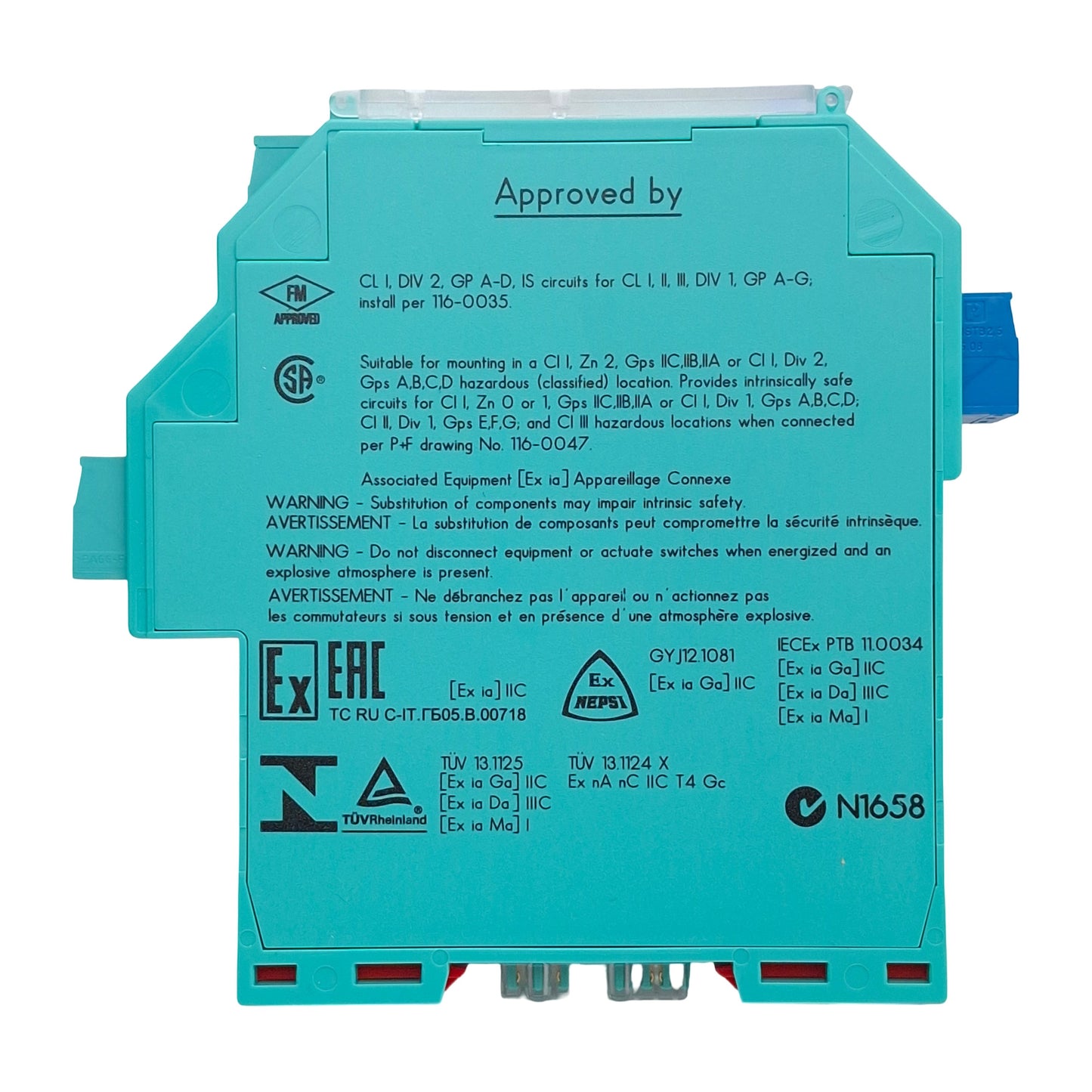 New Pepperl+Fuchs KFD2-SR2-Ex1.W Isolated Switch Amplifier 1-Channel 24VDC DIN Rail