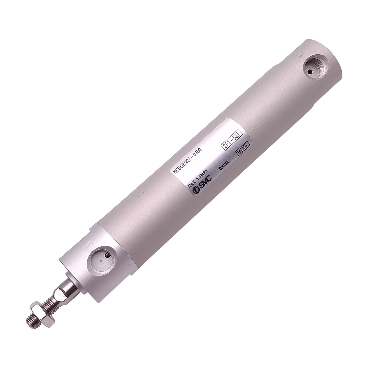 Used SMC NCDGBN20-0300 Pneumatic Cylinder, ø3/4in Bore, 3in Stroke, 1/8in NPT, 1.0MPa