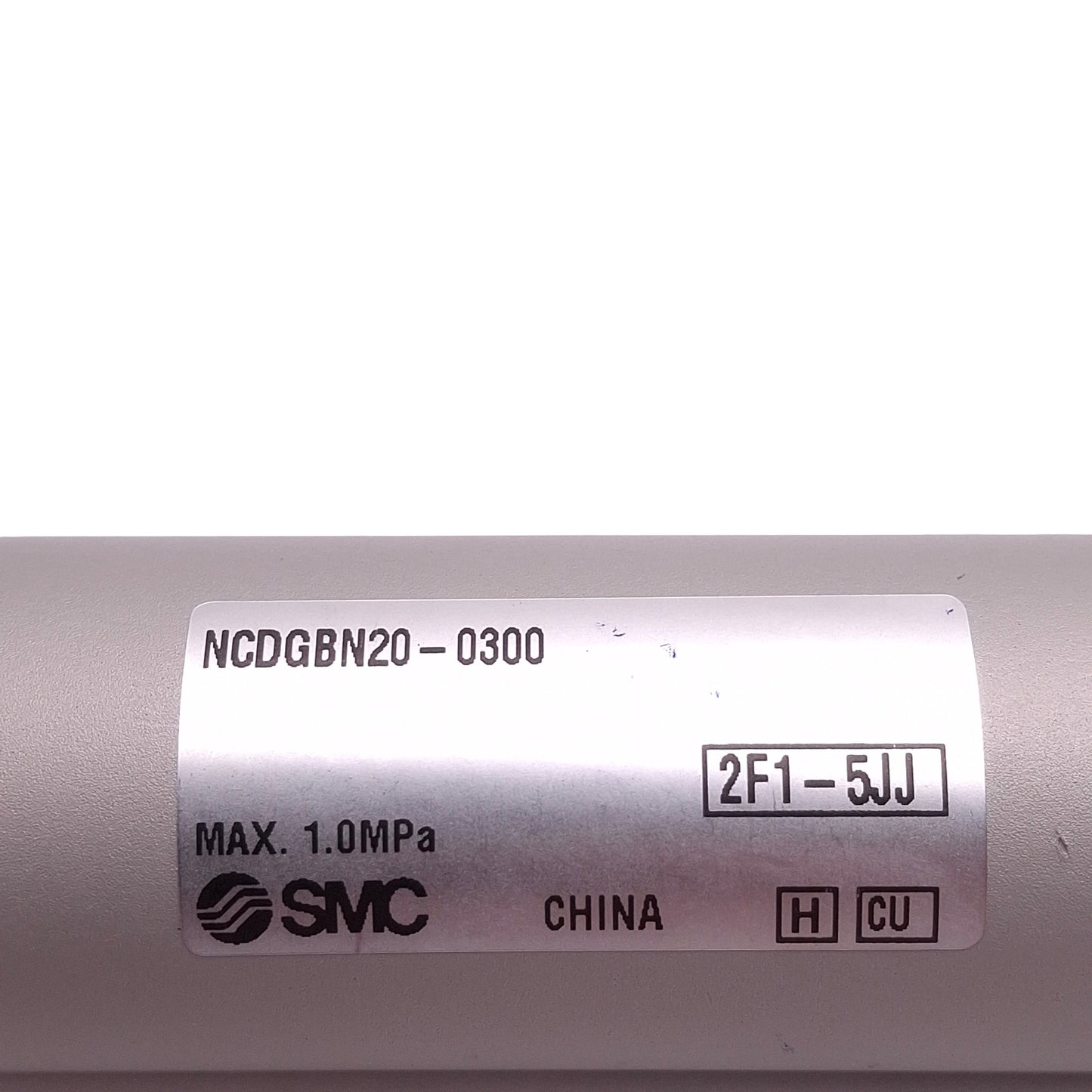 Used SMC NCDGBN20-0300 Pneumatic Cylinder, ø3/4in Bore, 3in Stroke, 1/8in NPT, 1.0MPa