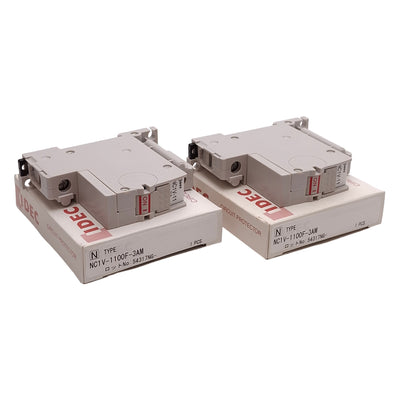 New Lot of 2 Idec NC1V-1100F-3AM Circuit Breaker, 1-Pole, 3A 250VAC, DIN Rail