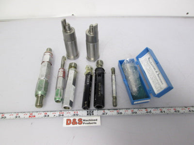 New – Open box Lot of 9 Assorted Inspection Gauges Go / No Go Various Manufacturers