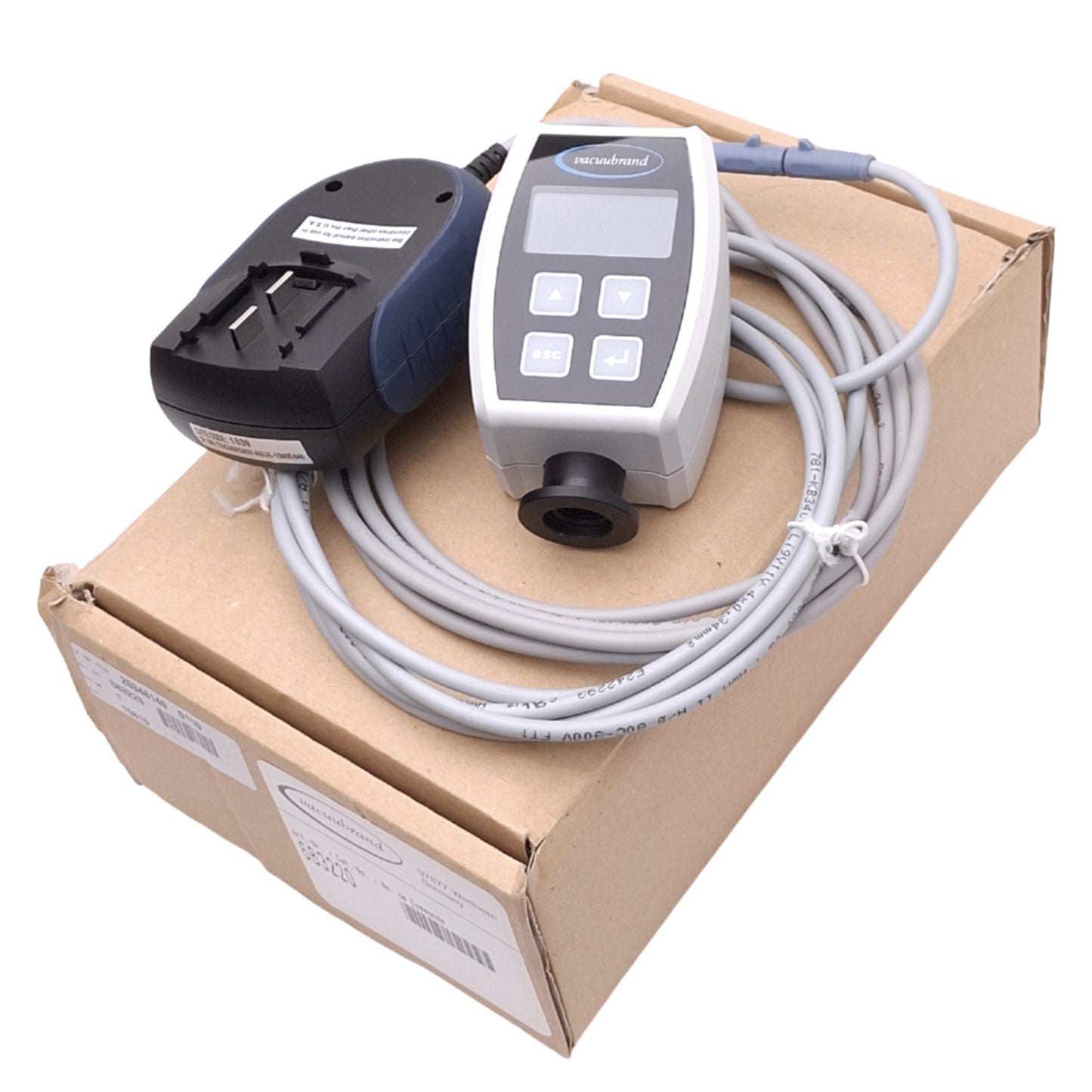 New Vacuubrand 683220 VACUU VIEW Vacuum Gauge, 0.1-1100mbar, 24VDC, 1/4in NPT