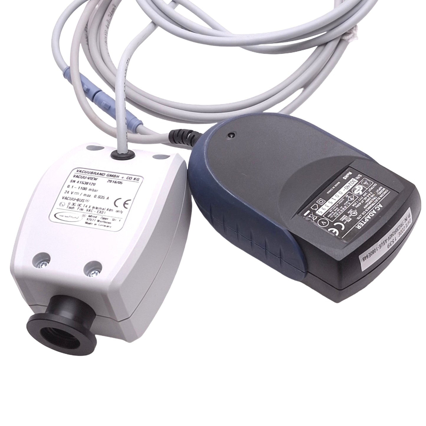 New Vacuubrand 683220 VACUU VIEW Vacuum Gauge, 0.1-1100mbar, 24VDC, 1/4in NPT