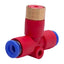 Used Lot of 5 SMC KEB06 Residual Pressure Relief Valve, ø6mm One-Touch Tube, 0-1MPa
