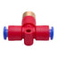 Used Lot of 5 SMC KEB06 Residual Pressure Relief Valve, ø6mm One-Touch Tube, 0-1MPa