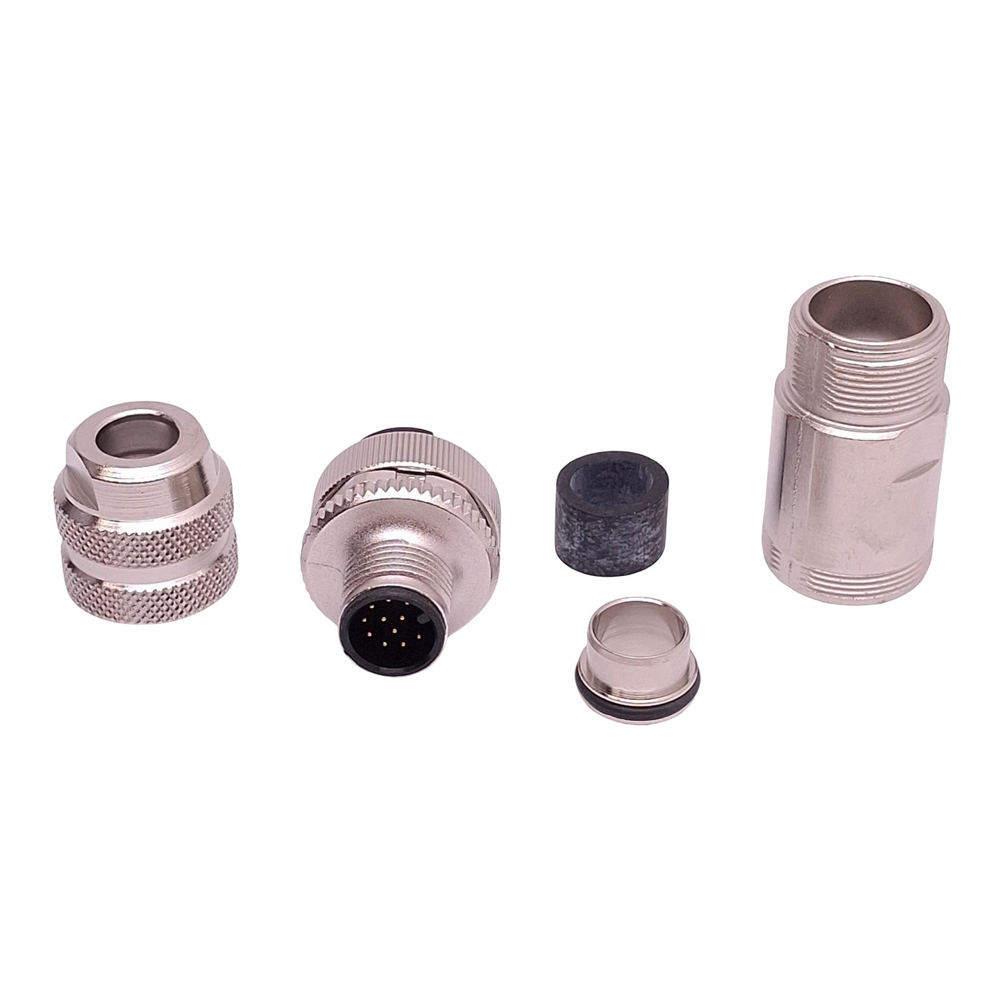 New Binder 99149181212 Connector, 12-Pin M12 Male, 30VAC/DC 1.5A, ø6-8mm Range