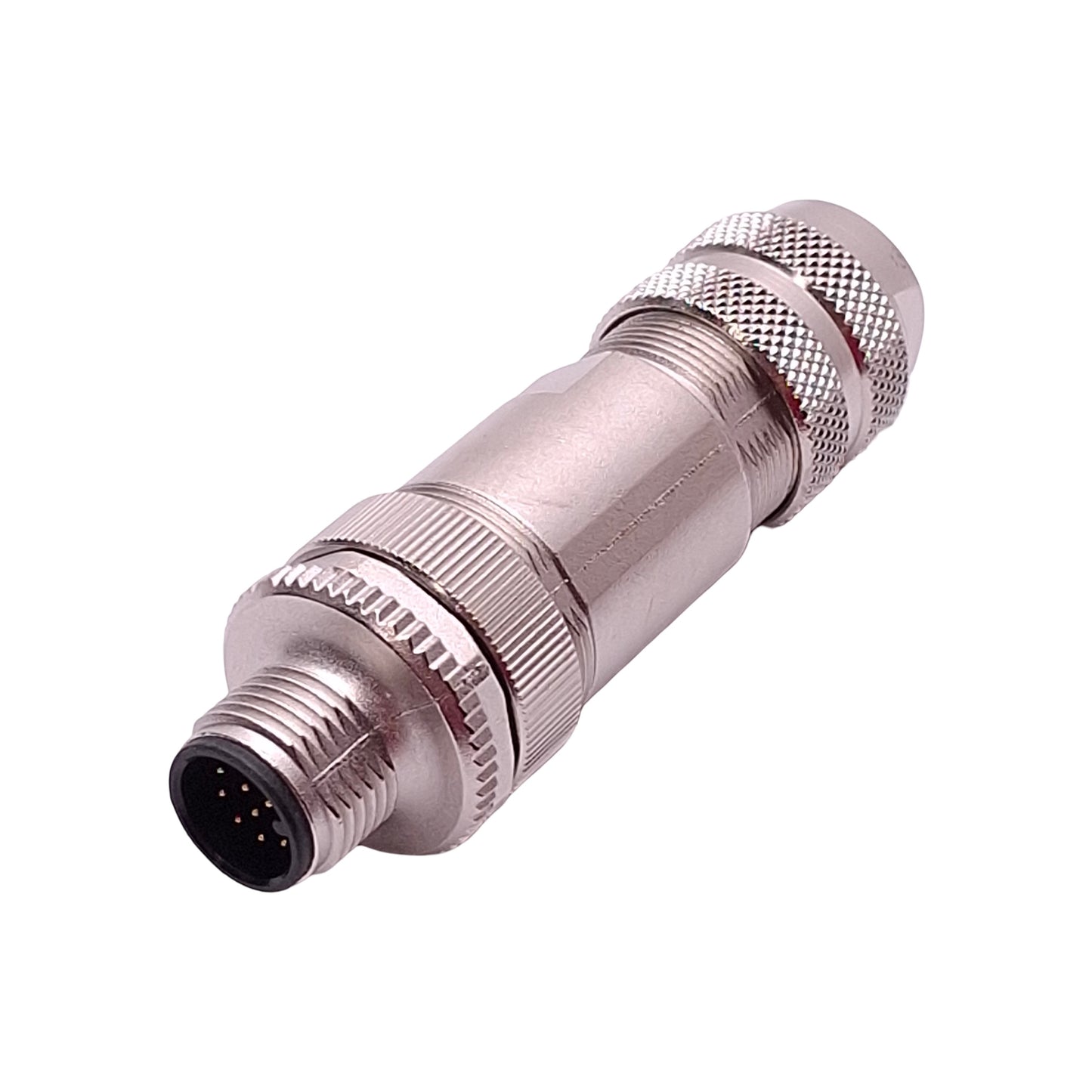 New Binder 99149181212 Connector, 12-Pin M12 Male, 30VAC/DC 1.5A, ø6-8mm Range