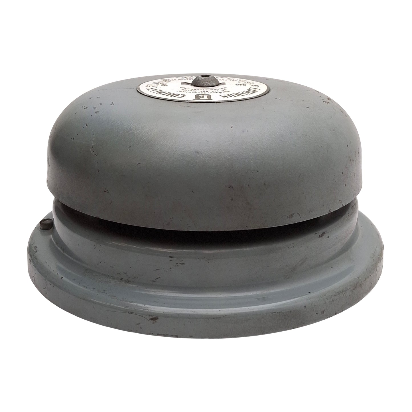 Used Edwards Signaling 340-6N5 Adaptabel AC Vibrating Bell, ø6in Gong, 120VAC 0.72A