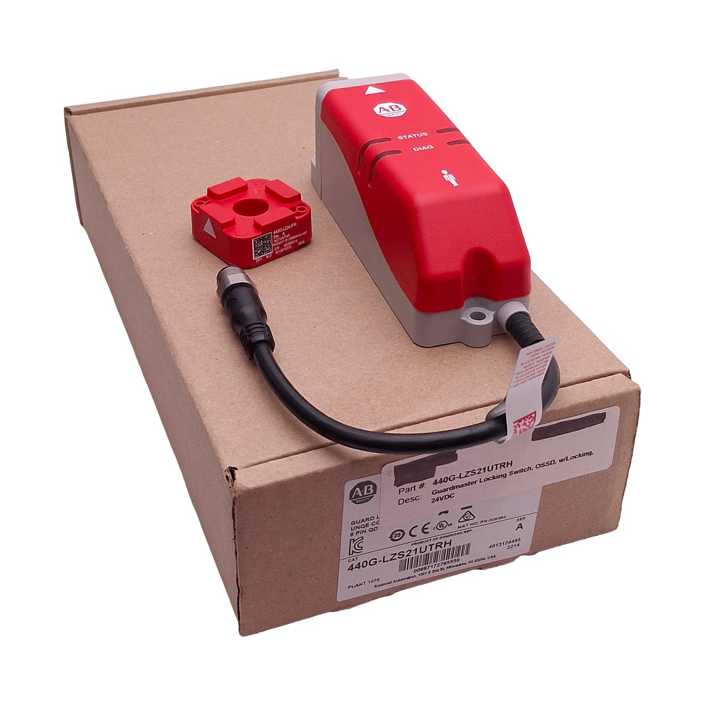 New Allen Bradley 440G-LZS21UTRH Guardmaster Safety Interlock Switch, Unique RFID