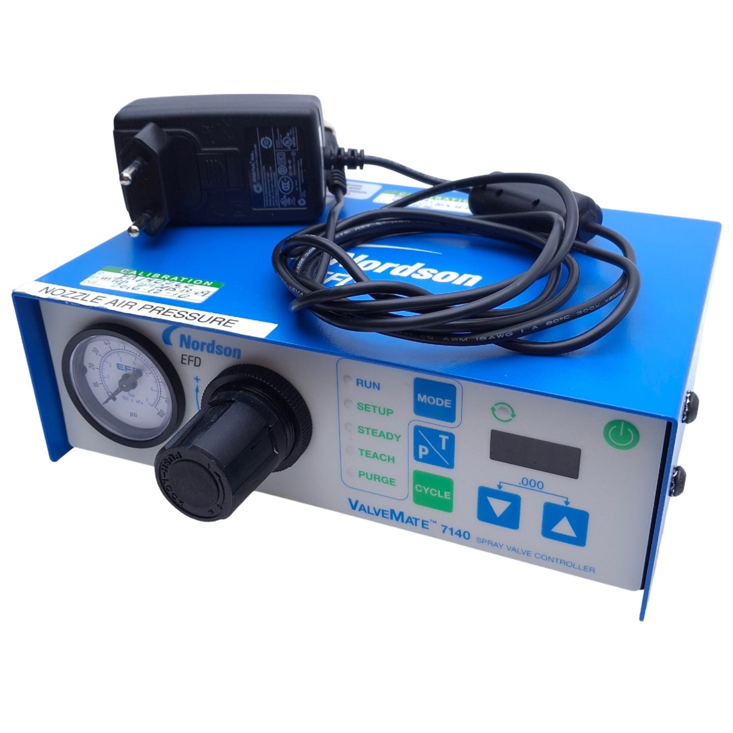 Used Nordson EFD 7015429 ValveMate 7140 Controller 0-30psi, 0.001-99.9s, 24VDC