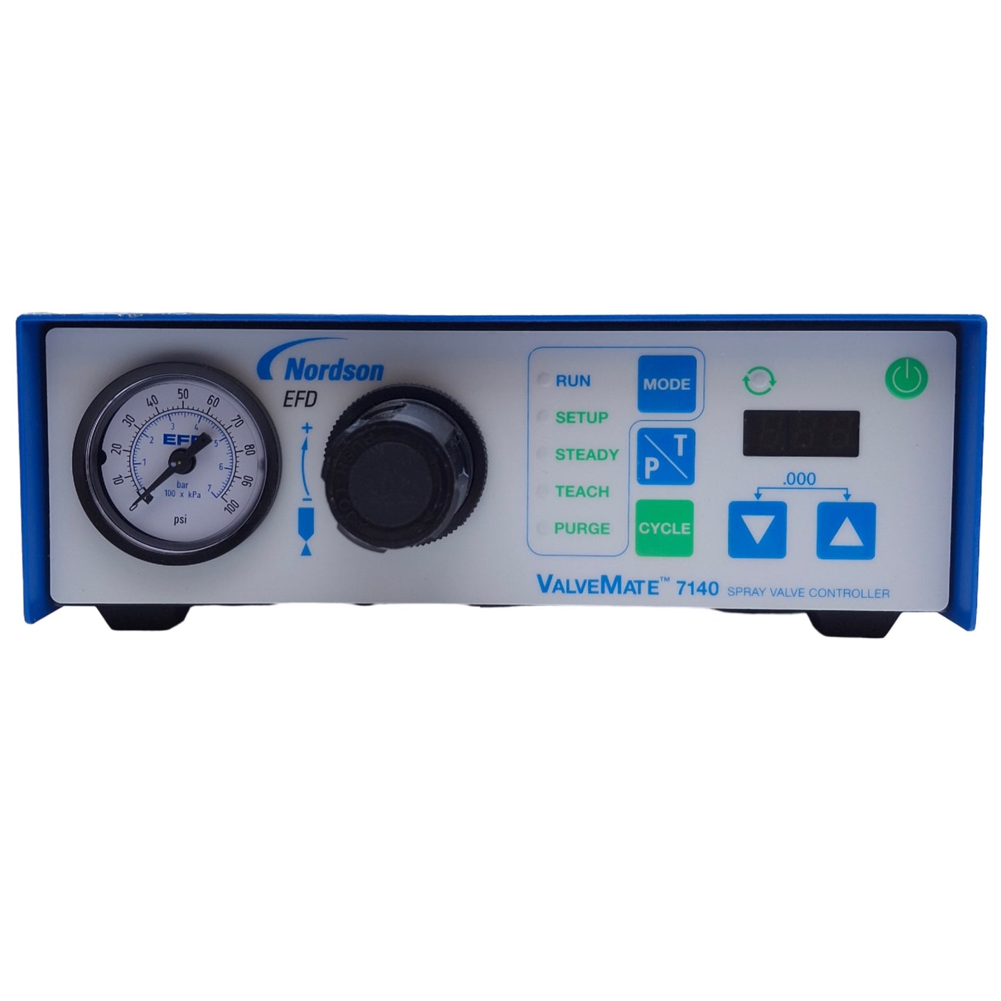 Used Nordson EFD 7015429 ValveMate 7140 Controller 0-30psi, 0.001-99.9s, 24VDC