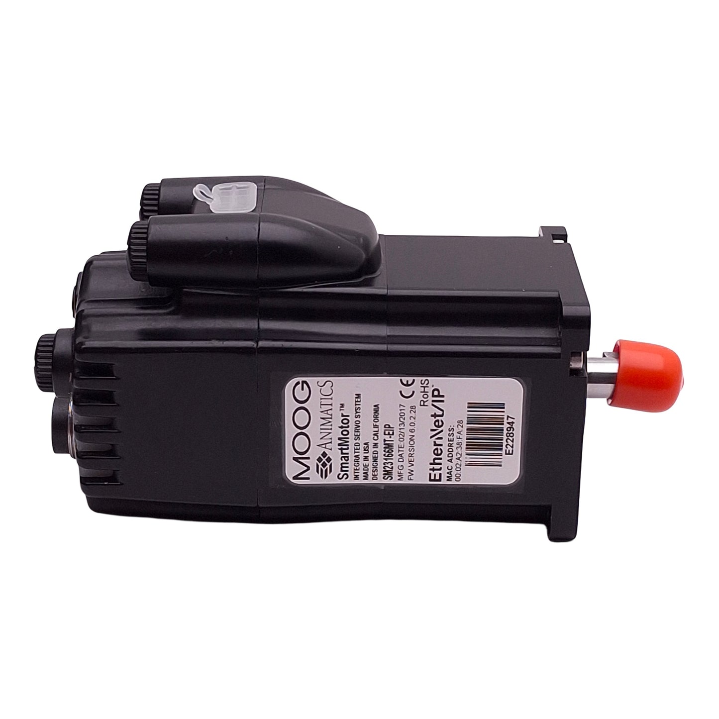 Used Moog Animatics SM23166MT-EIP Servo Motor, 0.48Nm, 189W, 4700RPM, NEMA 23
