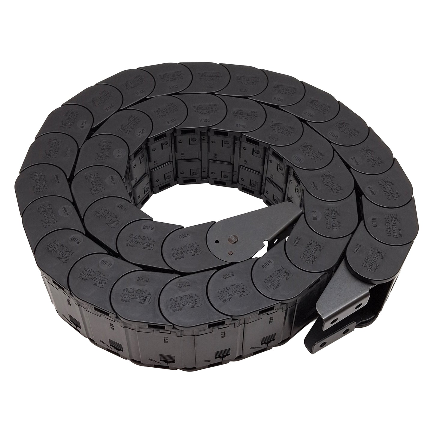 New Tsubaki TKC470 R100 W80 Cable Carrier, 80x36mm Inner, ø100mm Bending, 36-Links