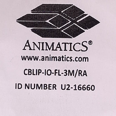 New Animatics CBLIP-IO-FL-3M/RA Cordset, 12-Pin M12 Male to Leads, 250VAC 4A, 3m