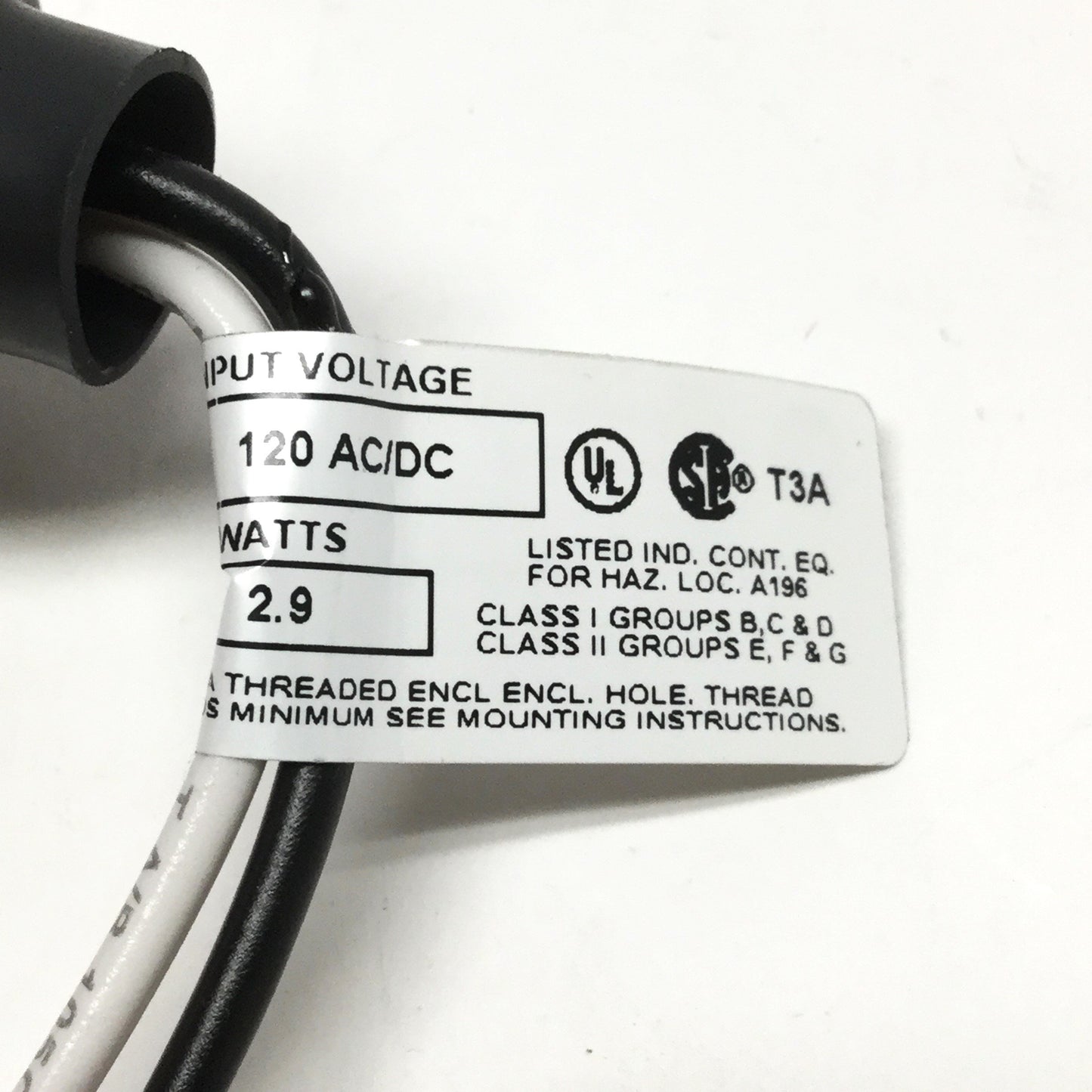 New – Open box Allen Bradley 800H-LPK10R Pilot Light for Hazardous Locations, Red, 120VAC