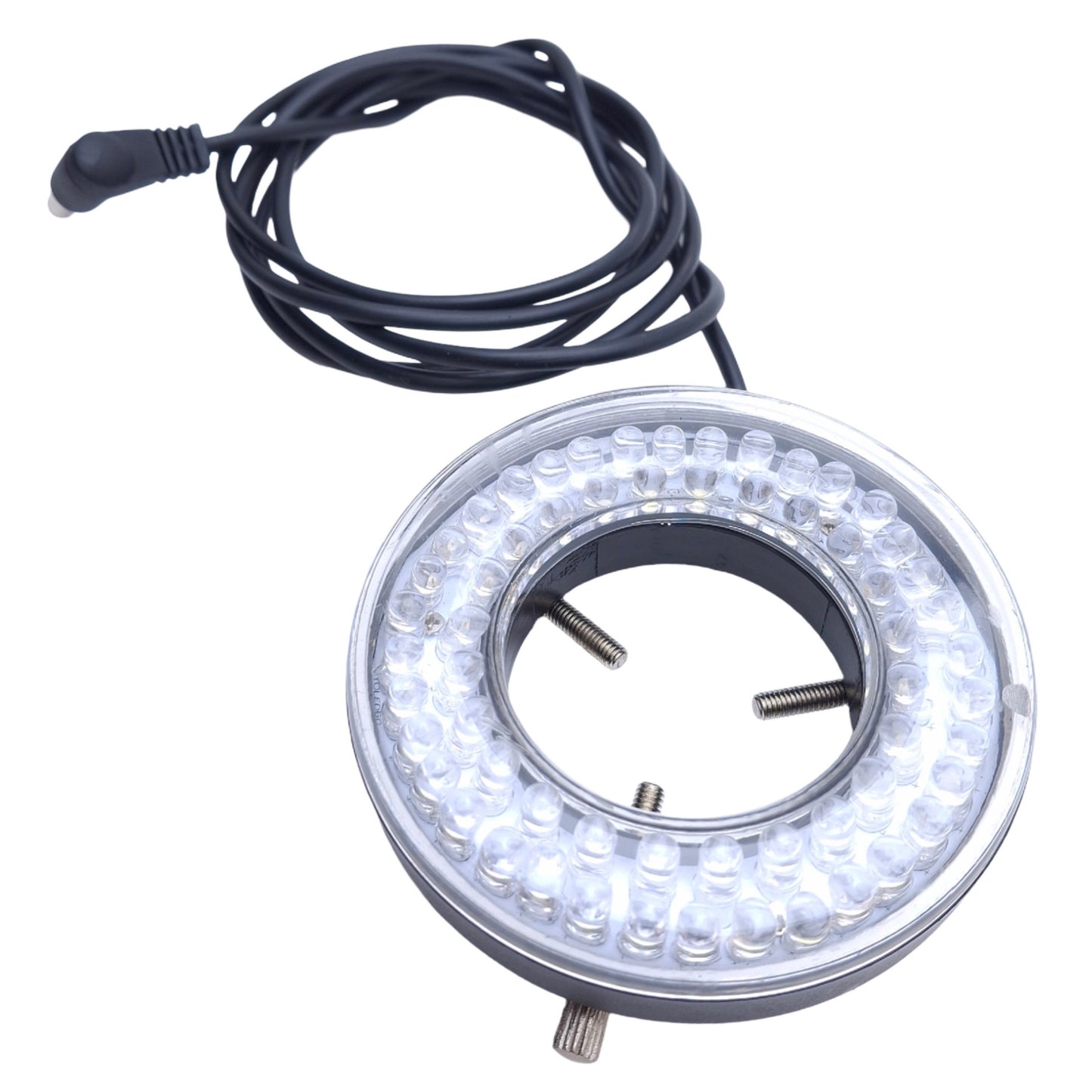 Used AmScope LED-80MB Dimming Ring LED Light 90-265VAC, ø2-7/16" ID, 6400K Color Temp