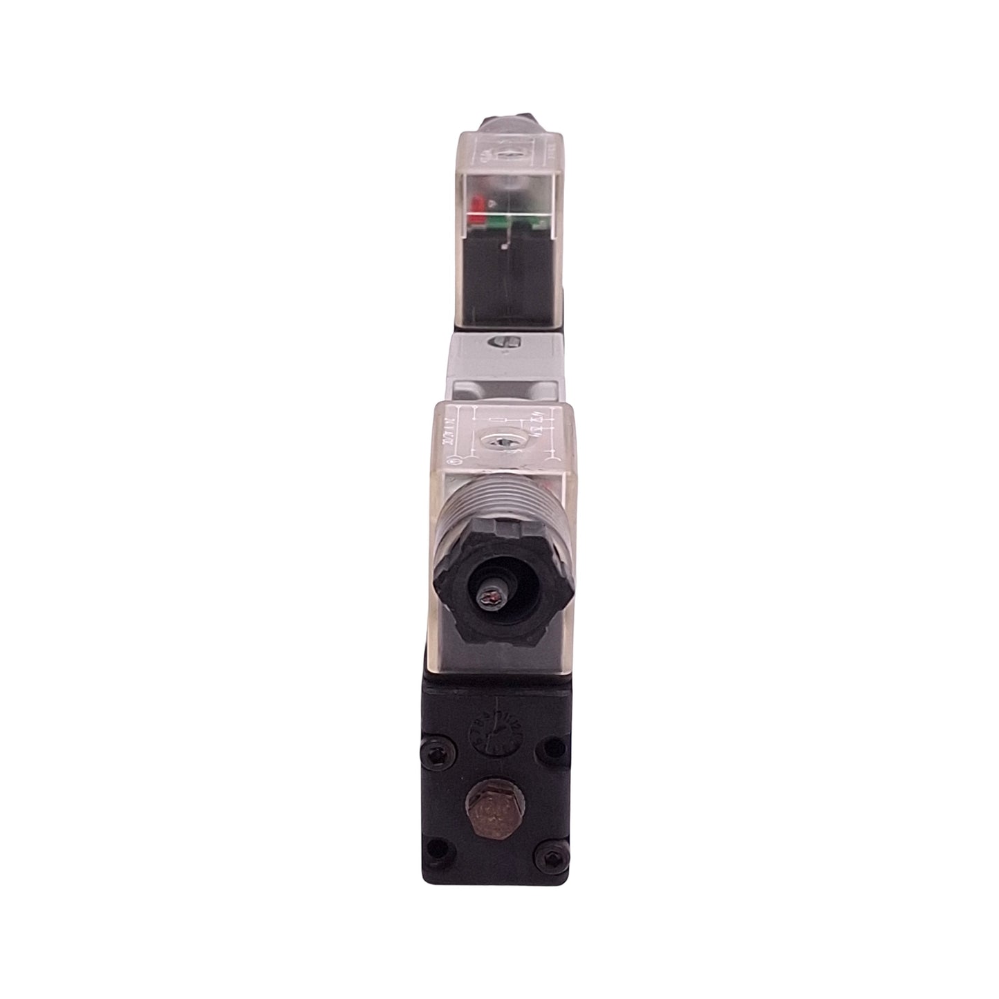 Used Numatics L12BB552B000061 Solenoid Valve, 5/2-Way, 1/4in NPT, 1-10bar, 24VDC Coil
