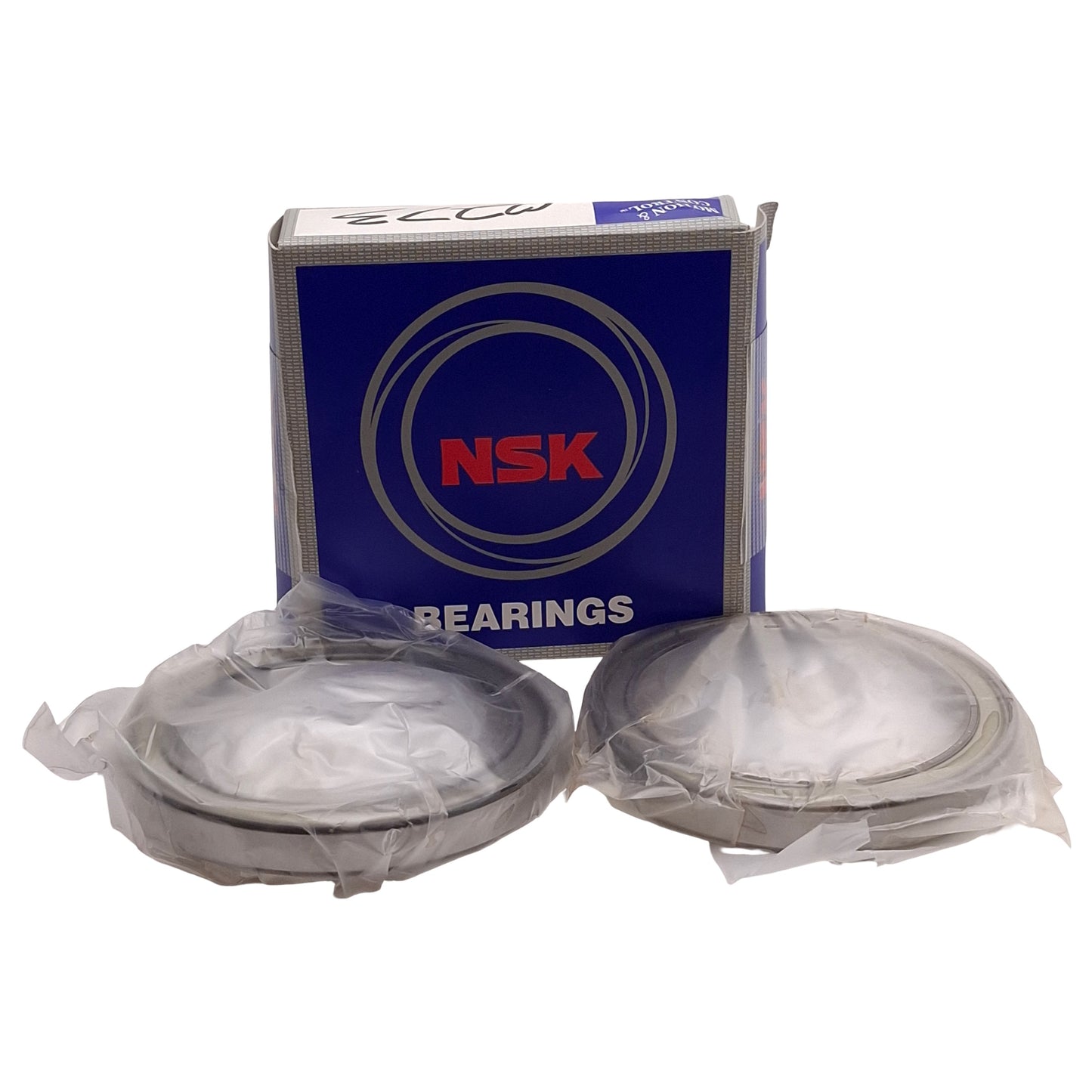 New – Open box Lot of 2 NSK 6813ZZCM Deep Groove Ball Bearing, ø65mm ID, ø85mm OD, 11.9kN