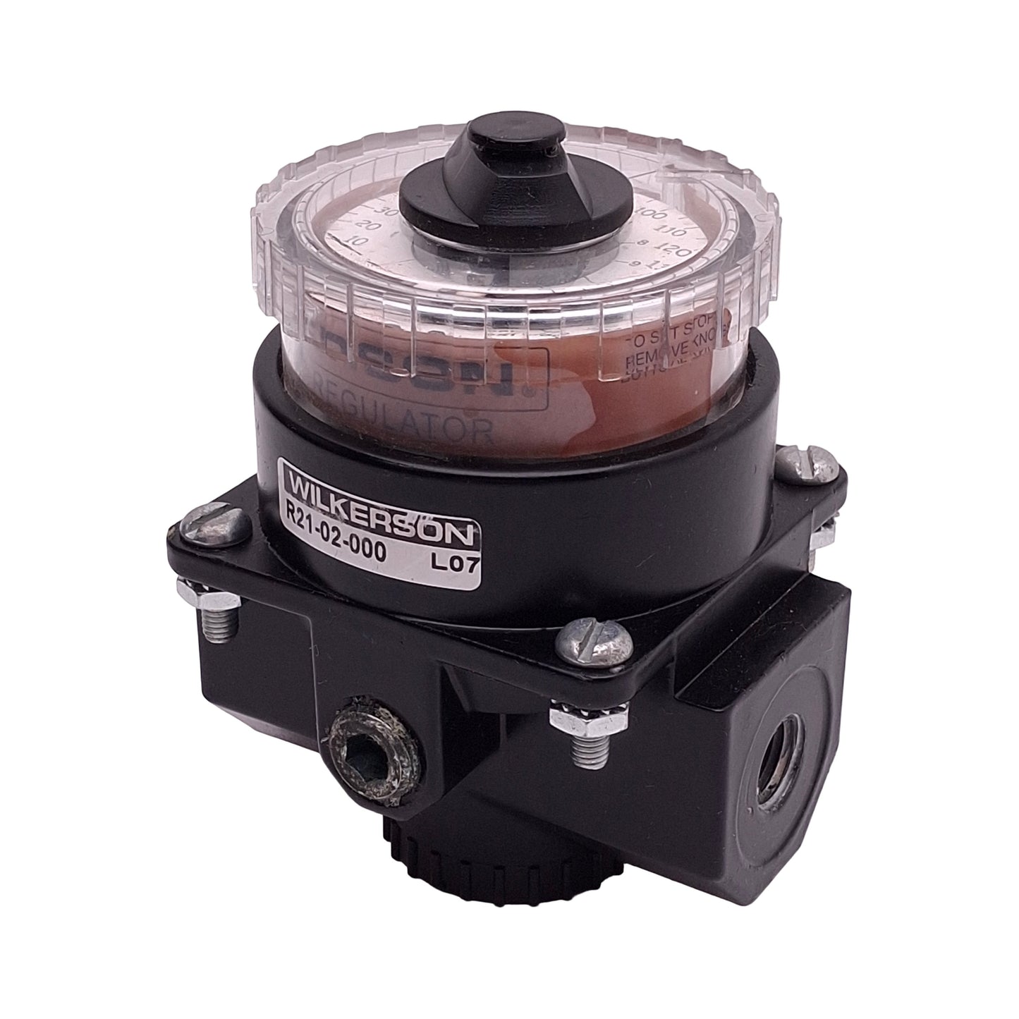 Used Wilkerson R21-02-000 Dual-Air Regulator, 1/4" NPT, 5-160psi, 300psi Max, 117scfm
